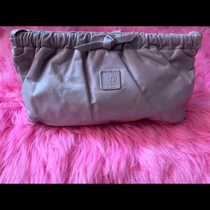Vintage Anne Klein Grey Clutch Purse